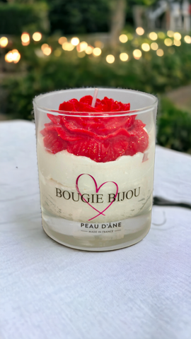 Bougie bijou coquelicot