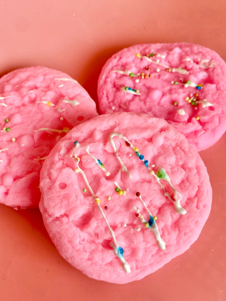 Fondant cookie rose