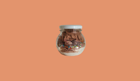 Bougie POP chocolat confetti