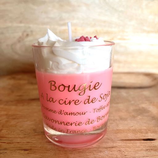 Mini bougie pomme d'amour