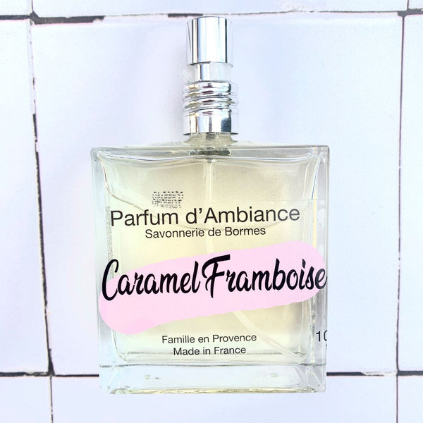 Parfum d’ambiance caramel framboise